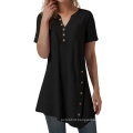 wholesale casual summer loose woman tops blouses ladies t shirt